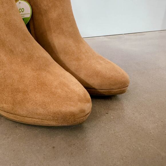 Paul Green Elle Suede Leather Heel Pointed Ankle Fall Boots Tan Brown sz 3.5 NWT - Picture 5 of 13